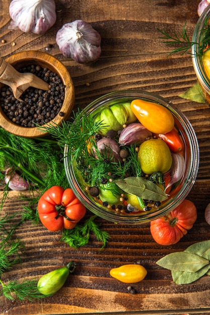 Zestaw przypraw i warzyw